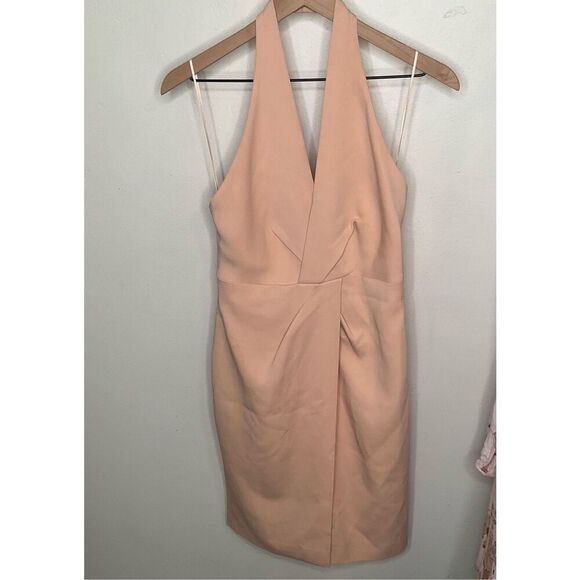 REISS Yuma Twist-Front Halter Dress - Picture 3 of 9
